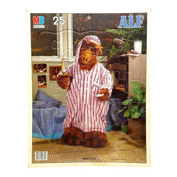 ALF Puzzle Vintage 1987 25 Pieces - Picture 1 of 6